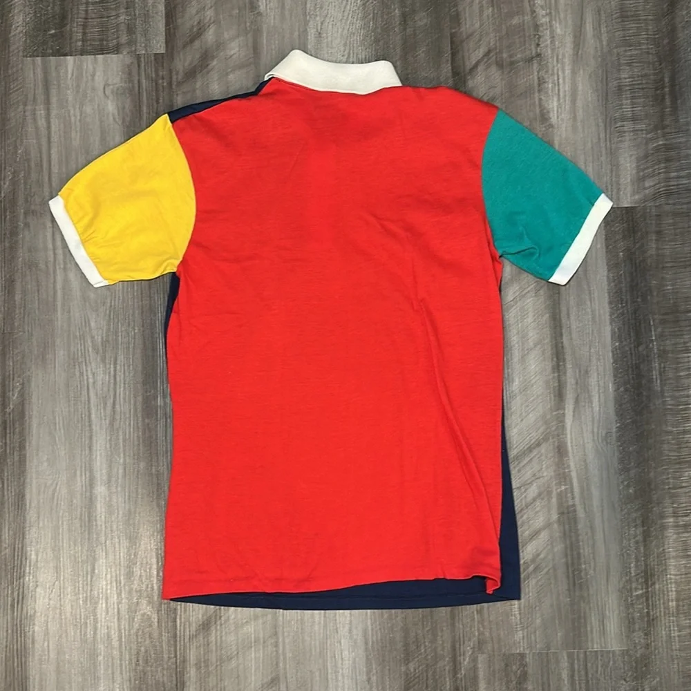 Robert Bruce Vintage Colorblock Made USA Polo - Boys 20 (Worn as Women’s Medium)